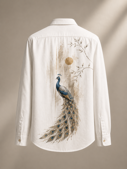 Ivory Peacock Drift Shirt