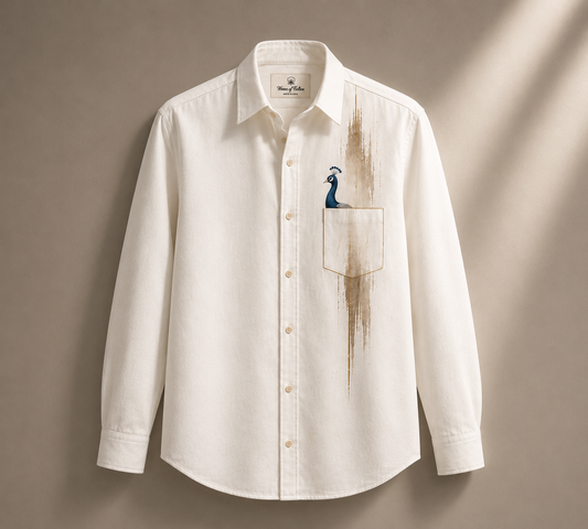 Ivory Peacock Drift Shirt